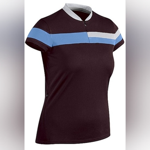 Sugoi Women's Metro Jersey, Lime Green, Sky Blue and Greyish White - Sz Medium - Picture 14 of 15